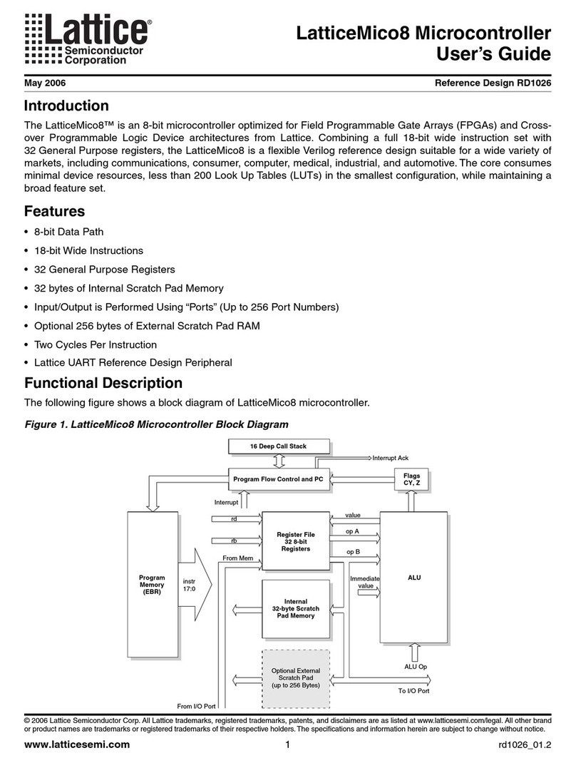 Lattice LatticeMico8 user guide