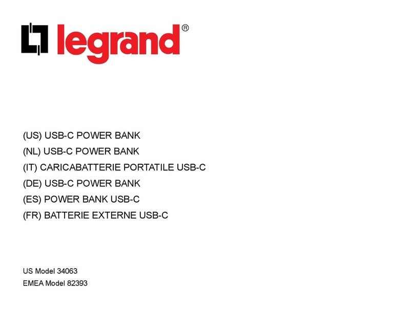 LEGRAND 34063 User manual