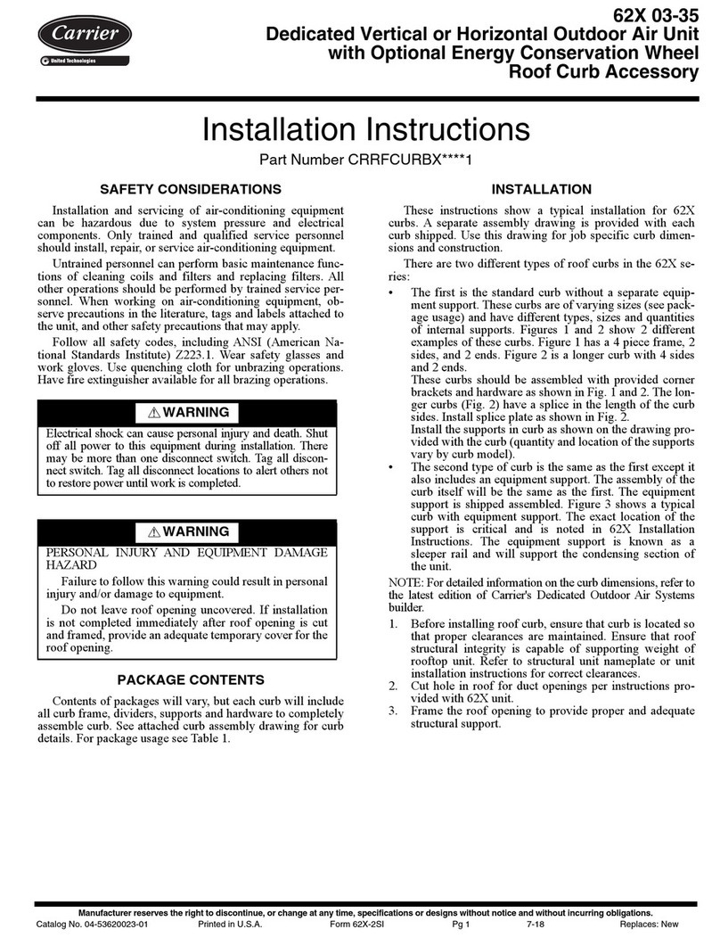 Carrier CRRFCURBXAAAA1 User manual Carrier CRRFCURBXAAAA1 User manual