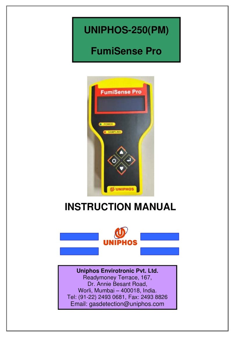 Uniphos FumiSense Pro UNIPHOS-250 instruction manual