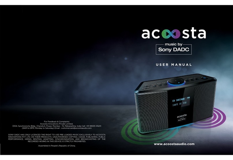Acoosta Uno user manual