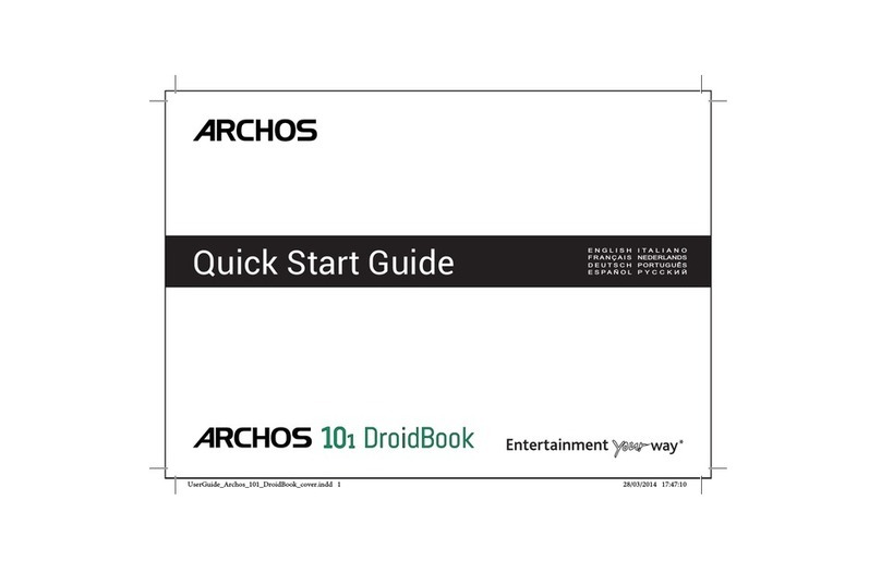 Archos 101 DroidBock quick start guide
