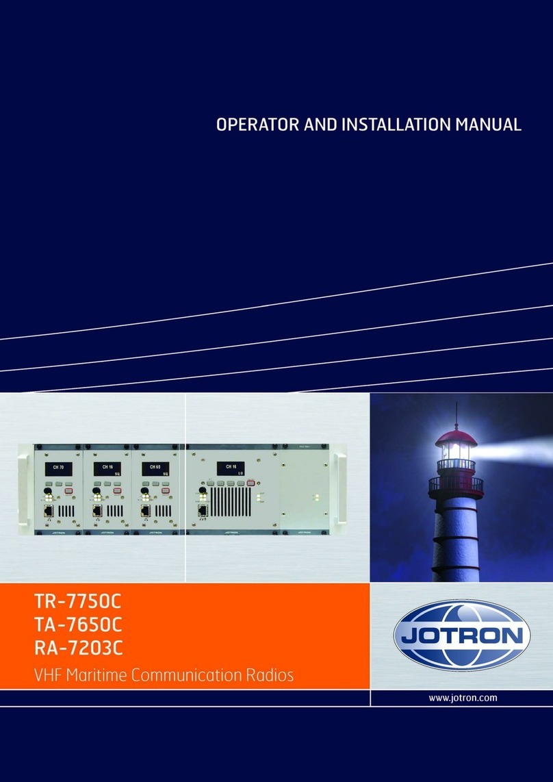 jotron TR-7750C Operator's manual