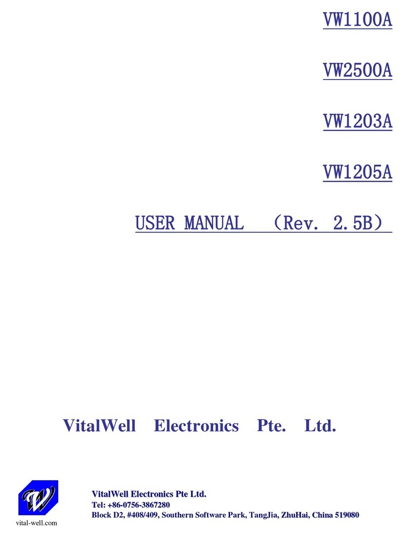 VitalWell VW1100A user manual