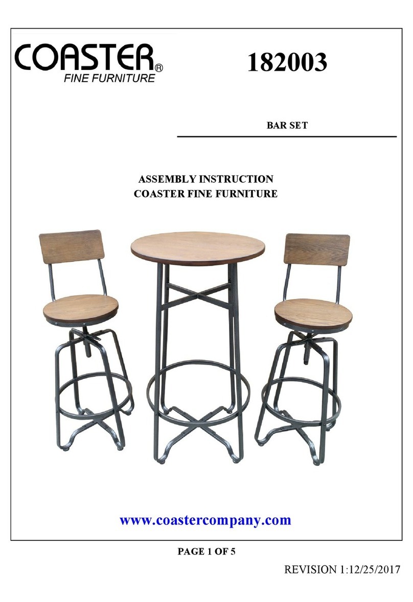 Coaster Fine Furniture 182003 Assembly instructions Coaster Fine Furniture 182003 Assembly instructions