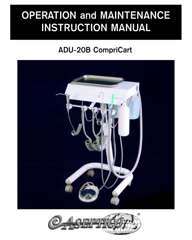 Aseptico CompriCart ADU-20B Operation and maintenance instruction manual Aseptico CompriCart ADU-20B Operation and maintenance instruction manual