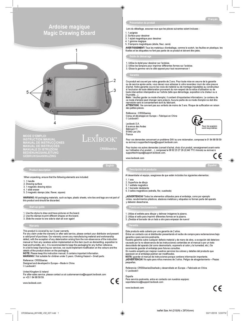 LEXIBOOK CR550 series User manual