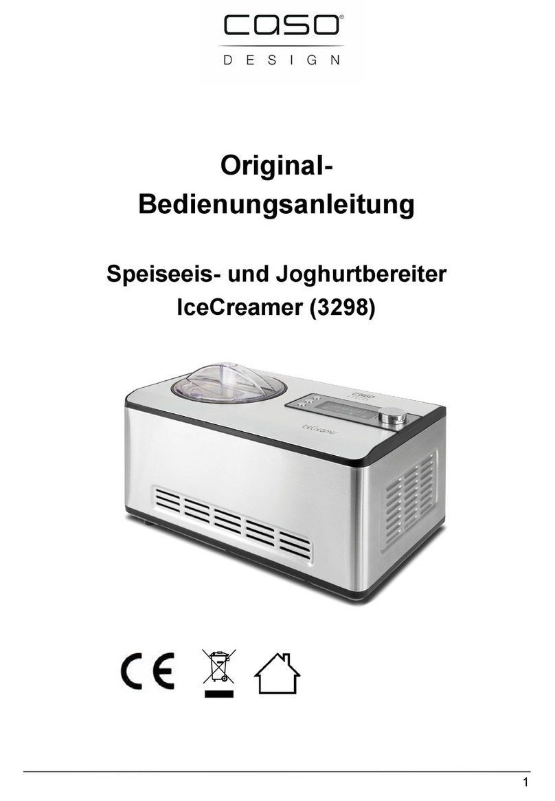 CASO DESIGN IceCreamer operating manual