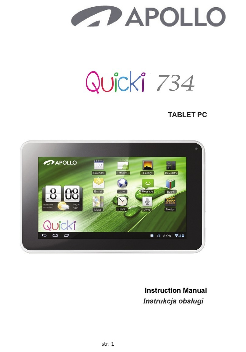 Apollo Quicki 734 User manual