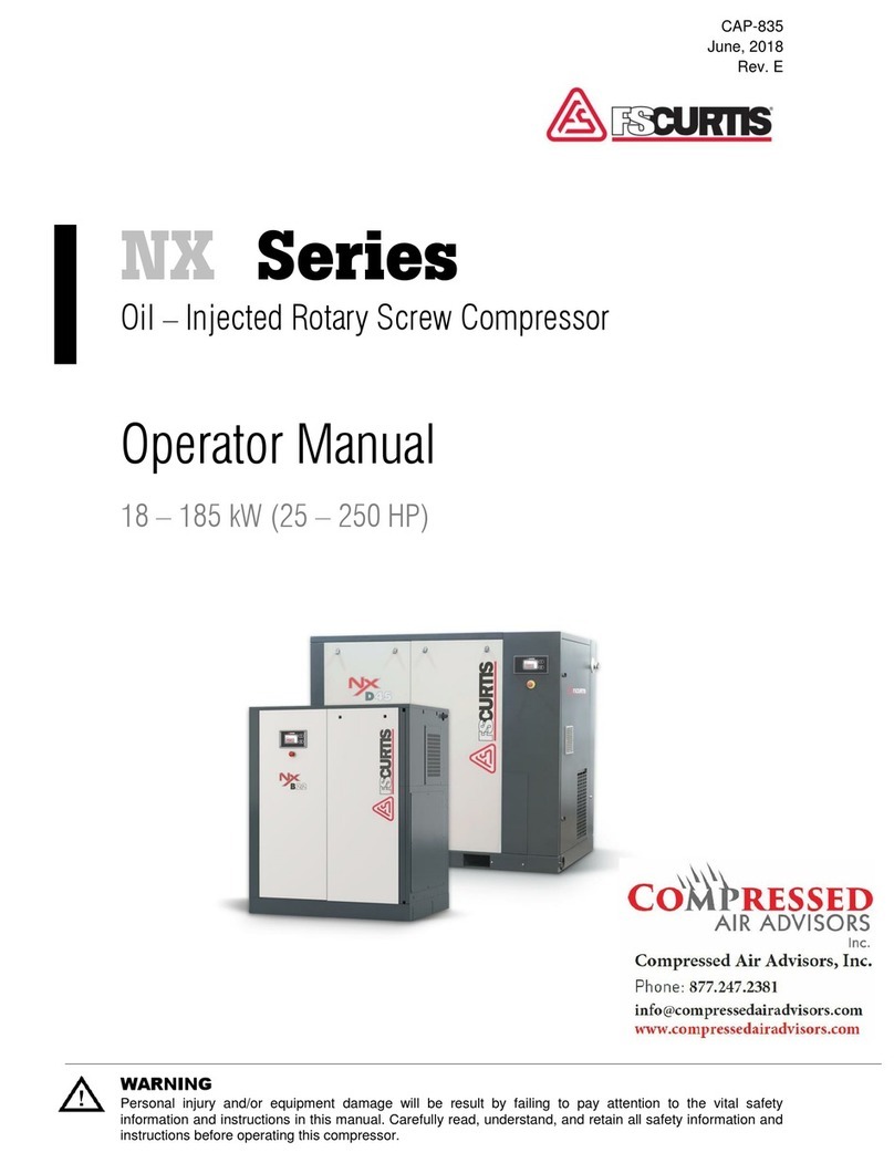 FC Curtis NX Series Operator's manual