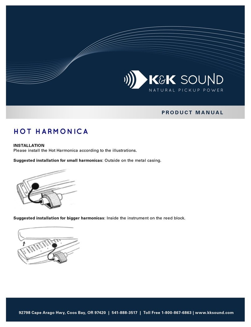 K&K Sound HOT HARMONICA product manual