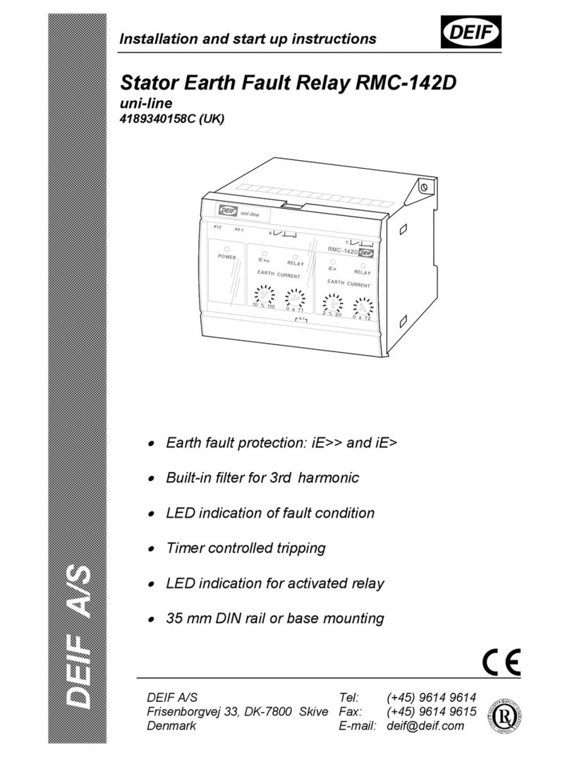 Deif uni-line Series Installation and start-up instructions