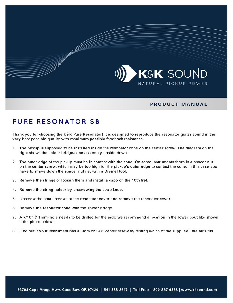 K&K Sound PURE RESONATOR SB product manual