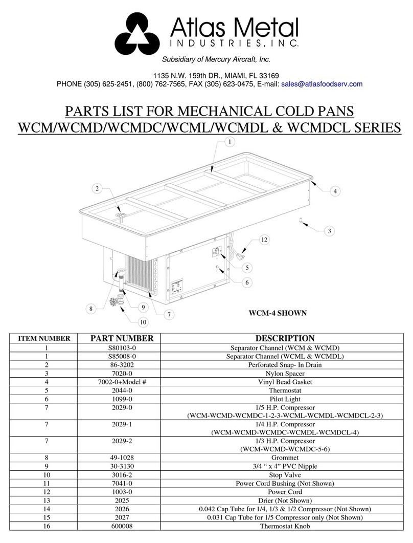 Atlas Metal WCMD SERIES manual