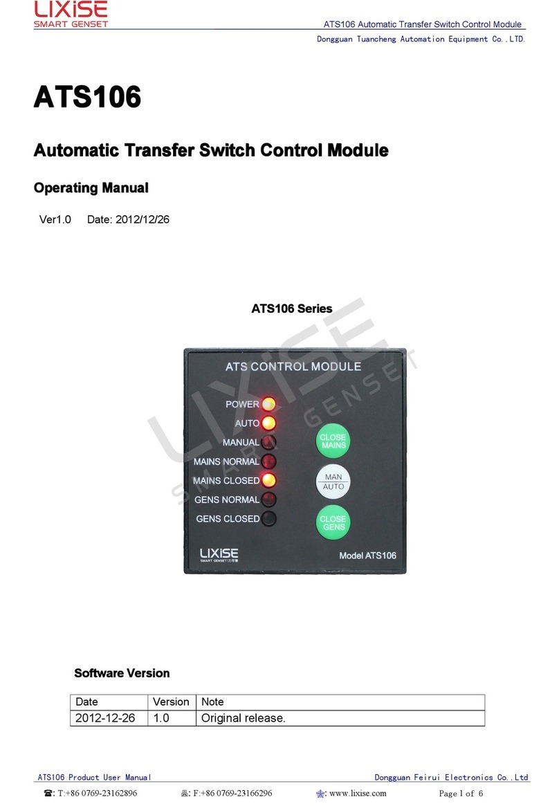 LIXiSE ATS106 operating manual