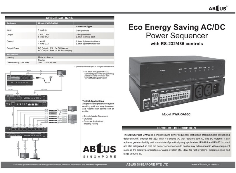 Abtus PWR-DA06C User's operation guide