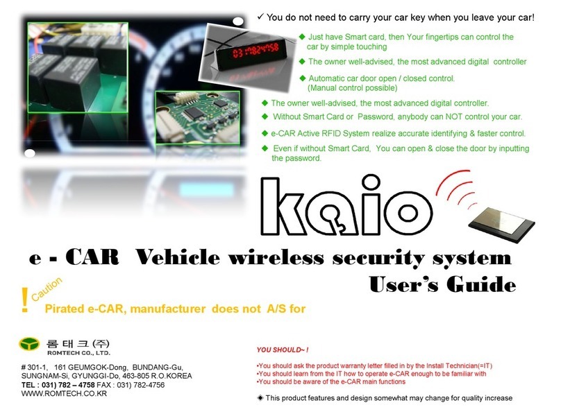 Romtech e-CAR user guide