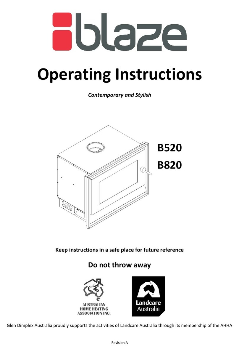 Blaze B520 operating instructions