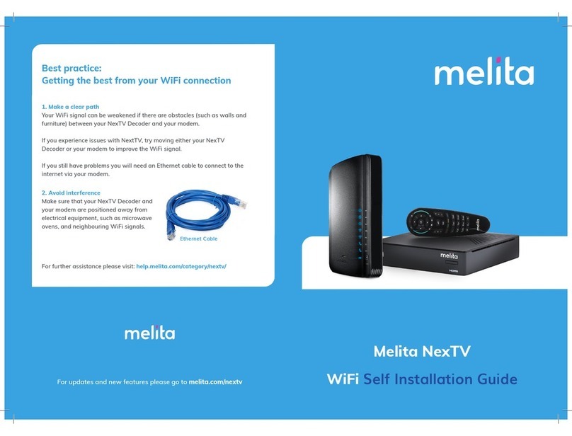 Melita NexTV Self-installation guide