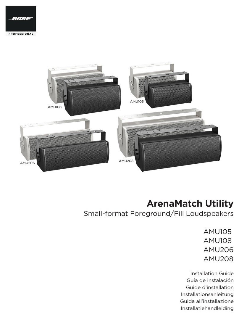 Bose ArenaMatch Utility AMU105 installation guide