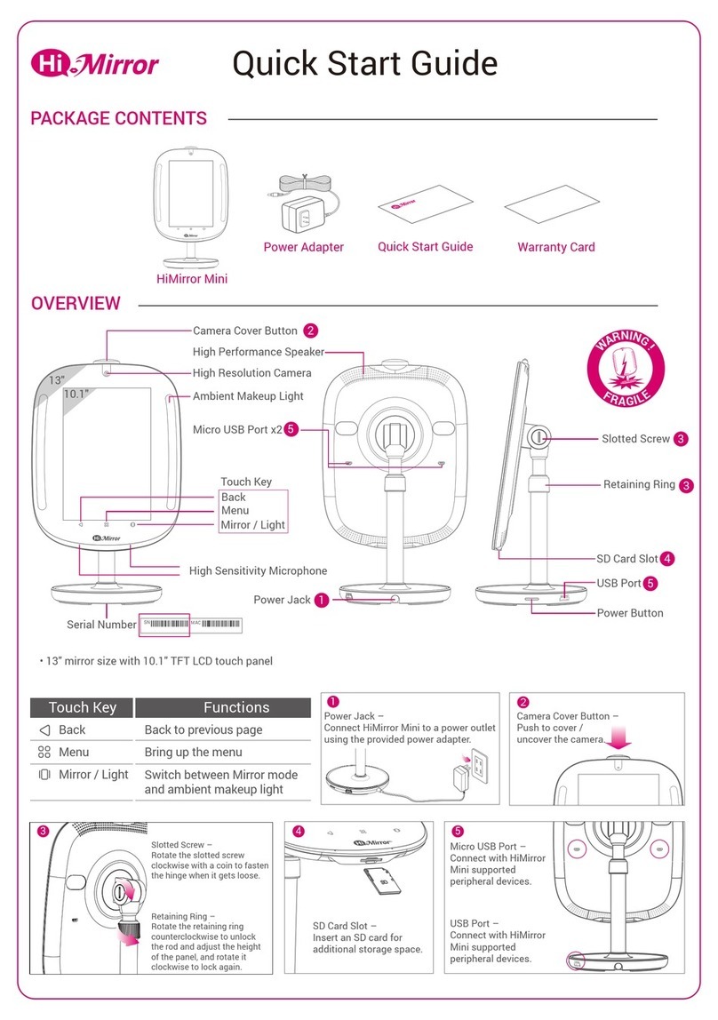 HiMirror Mini User manual