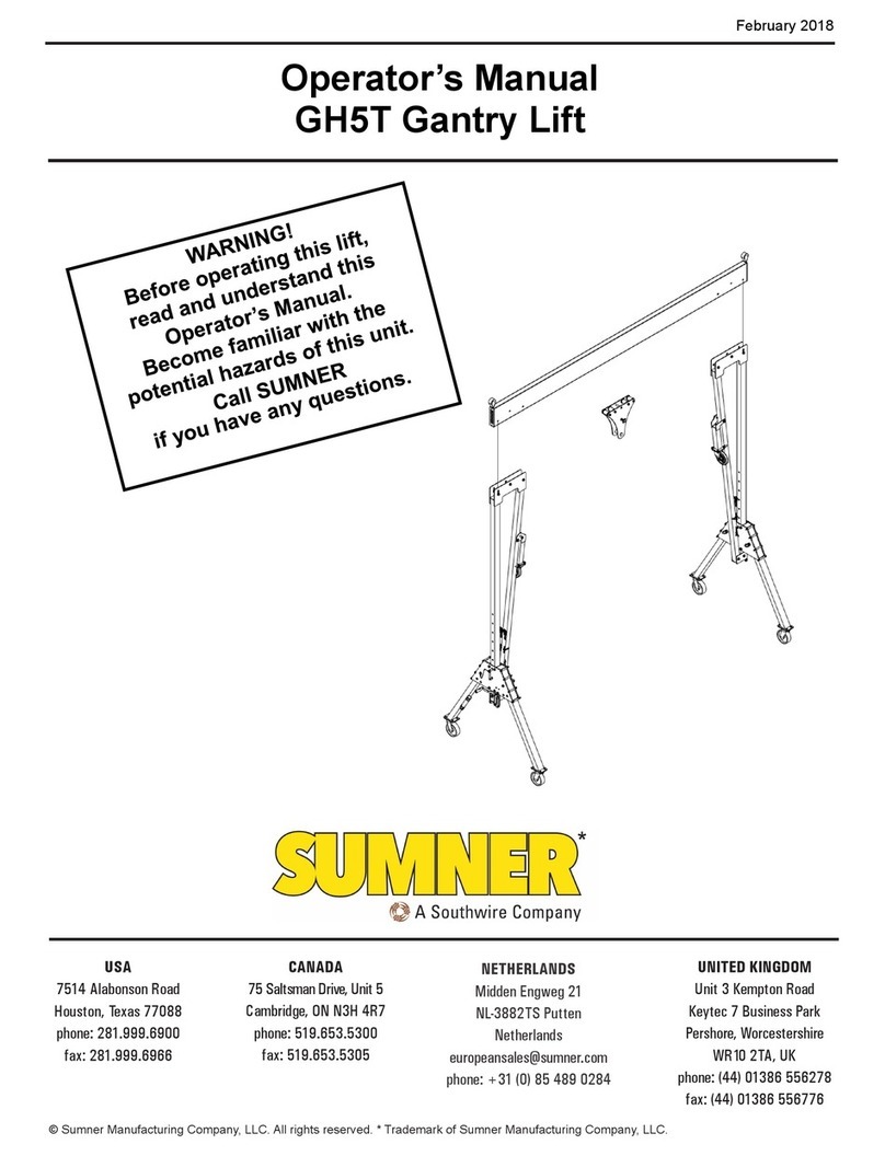 Sumner GH5T User manual