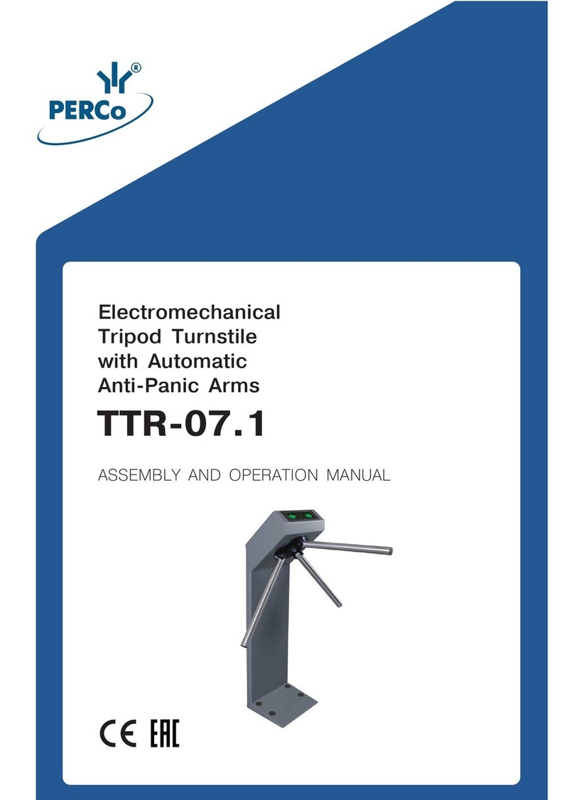 PERCo TTR-07.1 Assembly and operation manual