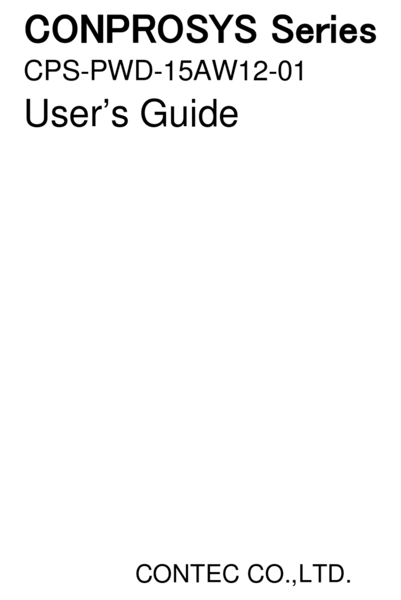 Contec CONPROSYS Series User manual