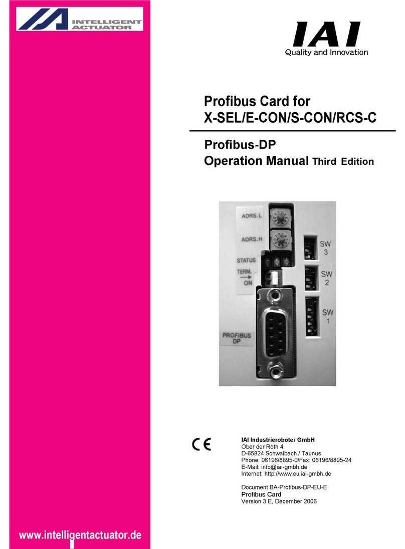 IAI X-SEL Series Operation manual