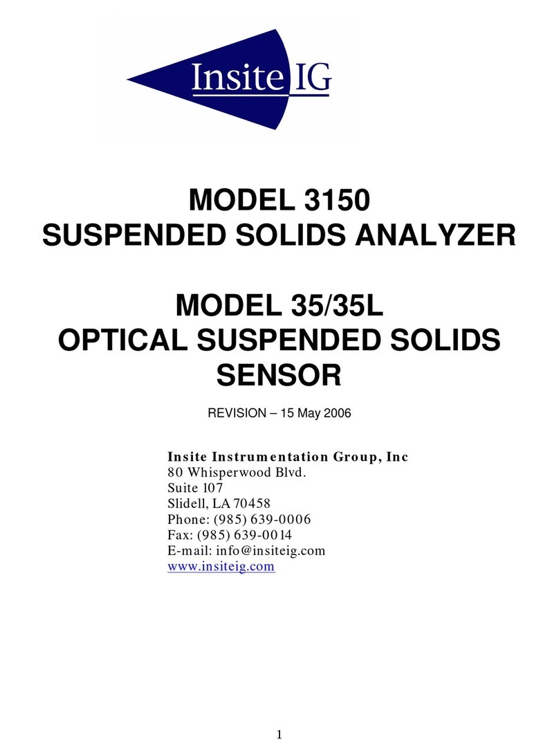 InsiteIG 3150 User manual
