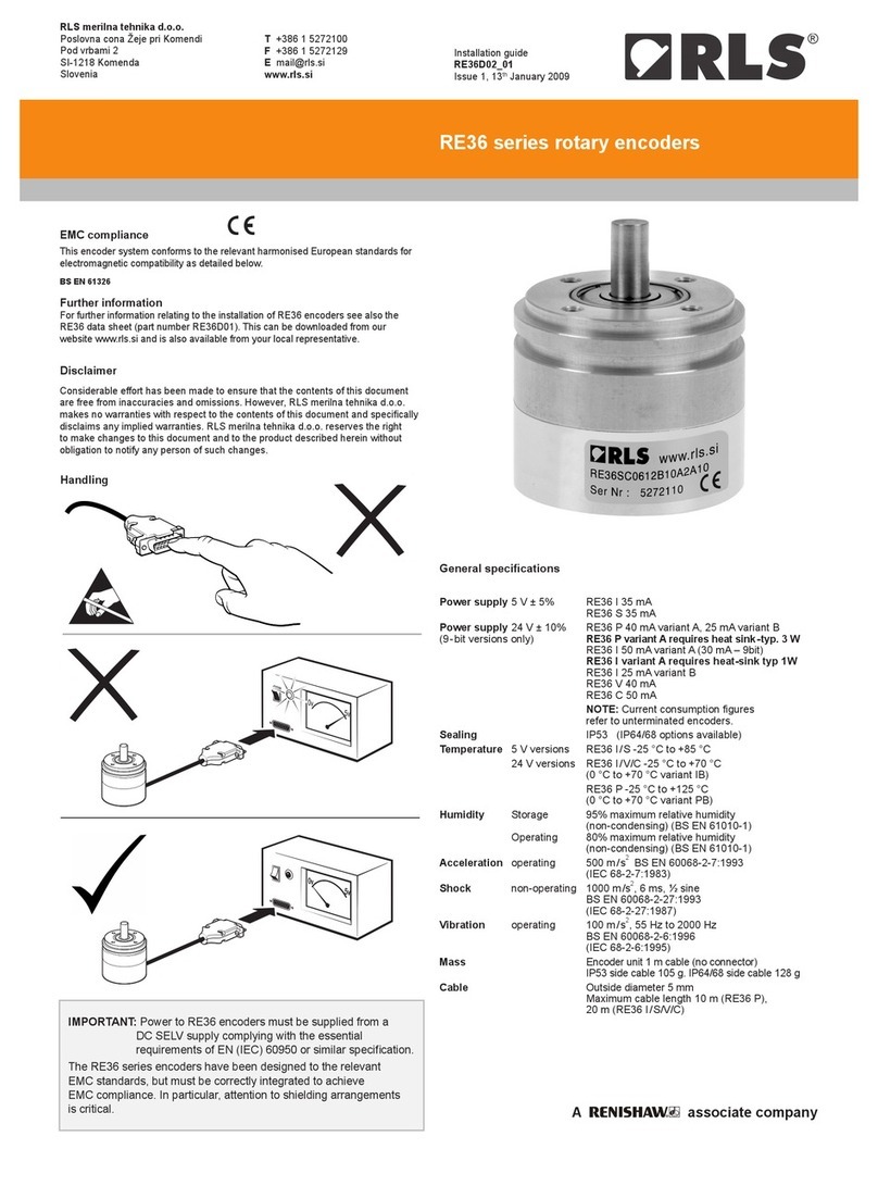 RLS RE36 series installation guide