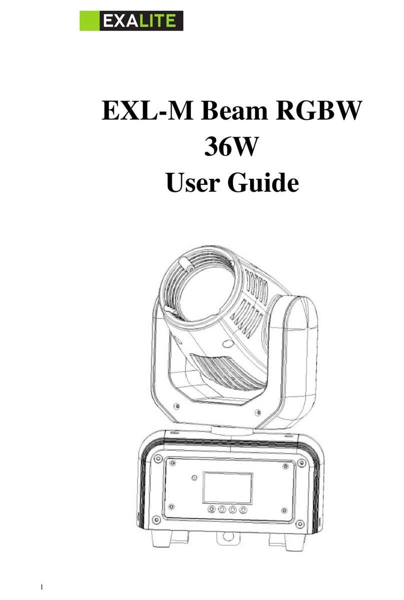 EXALite EXL-M Beam RGBW 36W User manual