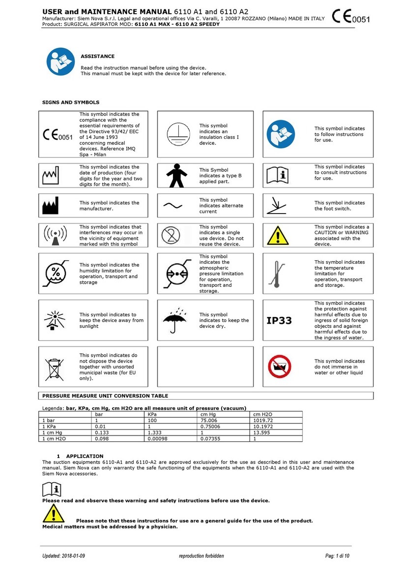 Siem Nova 6110-A1 MAX User and maintenance manual