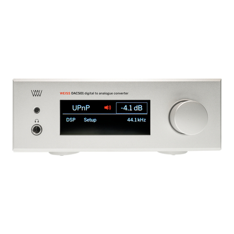 WEISS DAC502 quick start guide