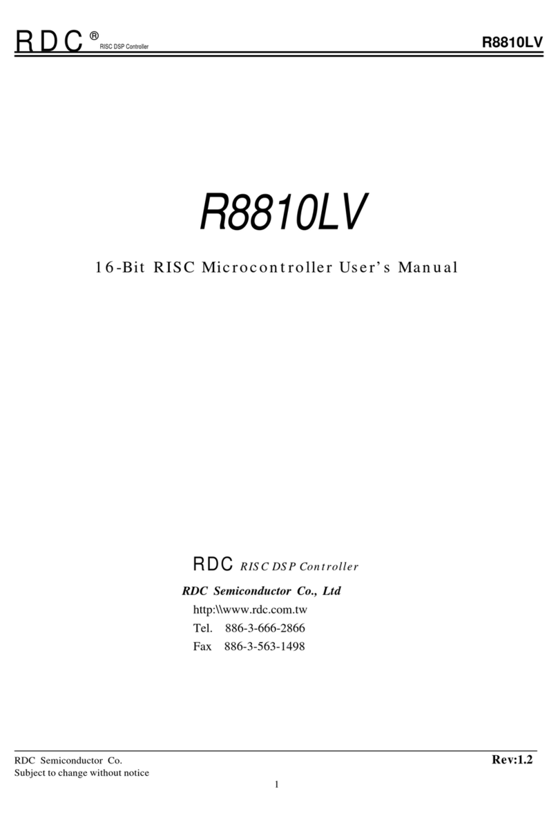 RDC R8810LV user manual RDC R8810LV user manual