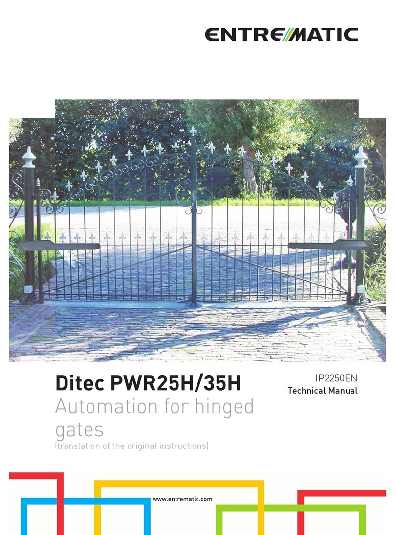 Entrematic PWR25H Technical manual Entrematic PWR25H Technical manual