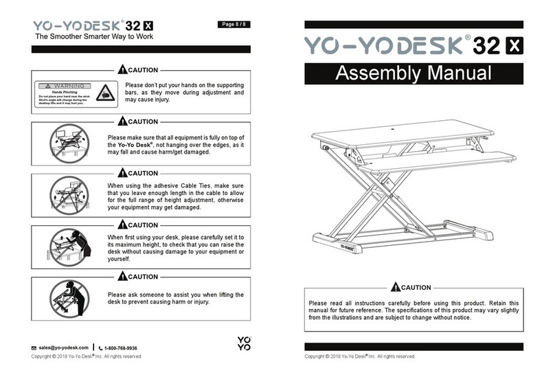Yo-Yo Desk 32 Series Assembly manual