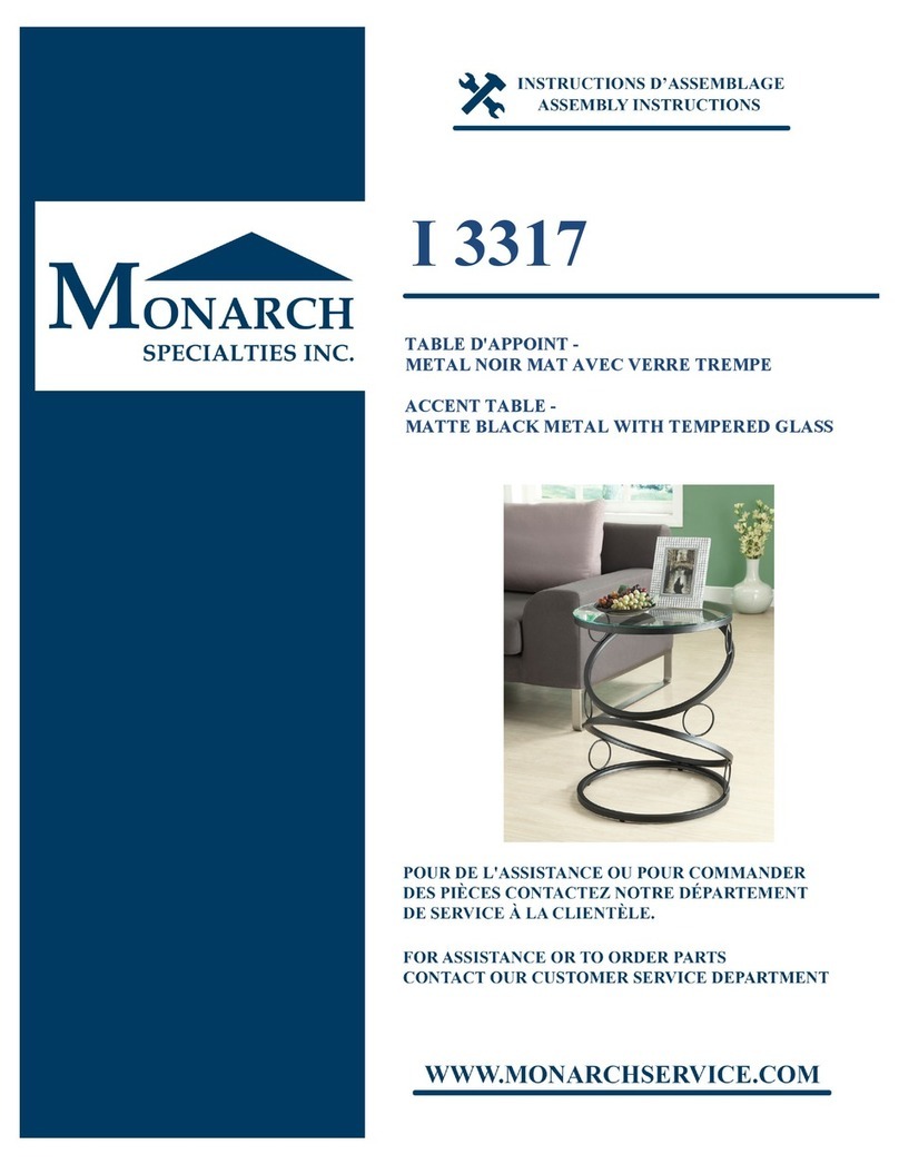 Monarch Specialties I 3317 User manual Monarch Specialties I 3317 User manual