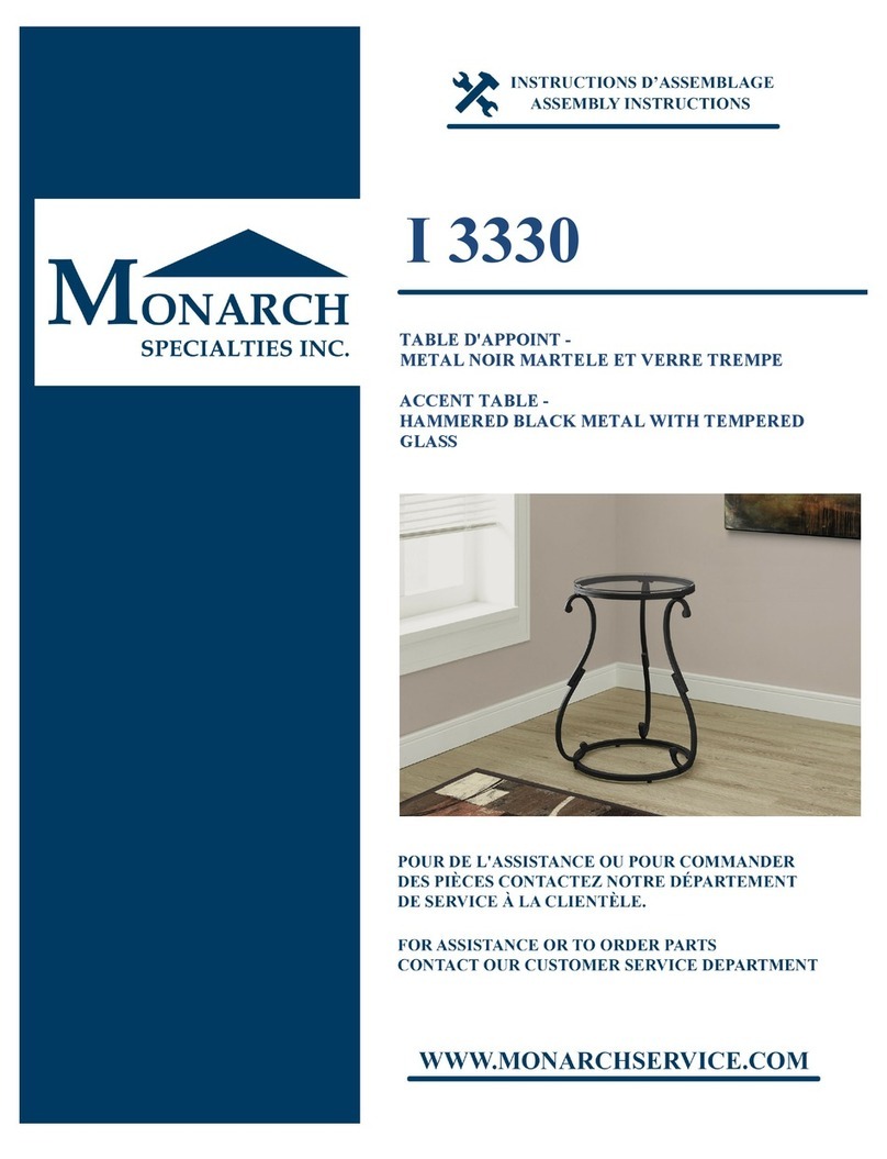 Monarch Specialties I 3330 User manual Monarch Specialties I 3330 User manual