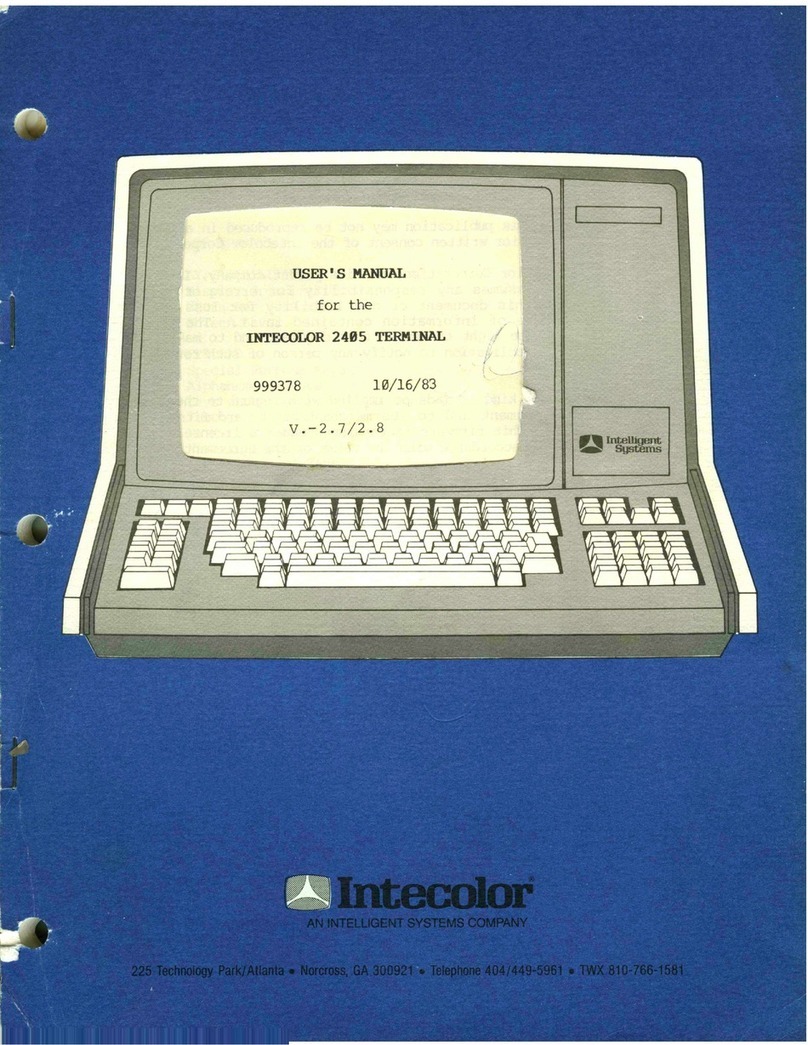 Intecolor 2405 user manual