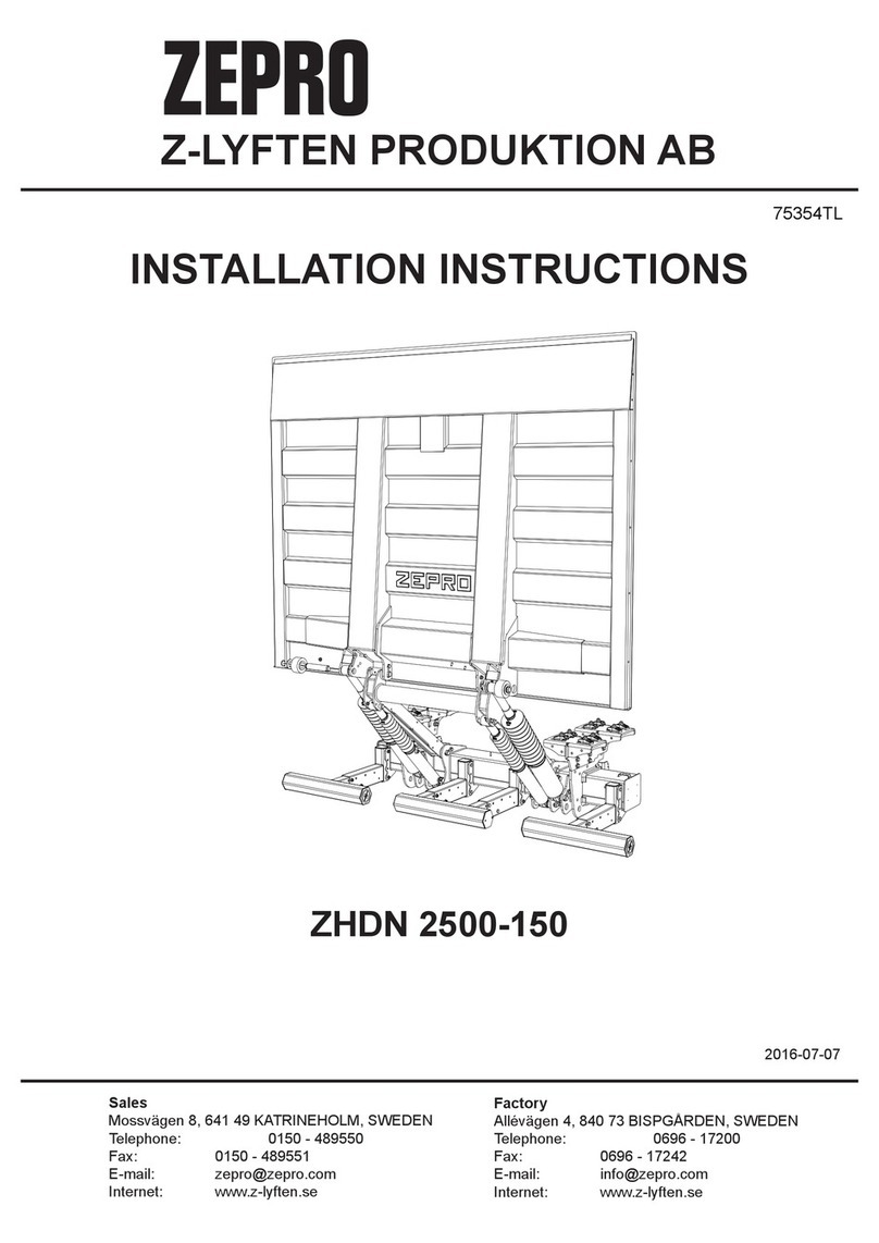 Zepro ZHDN 2500-150 Installation instructions manual