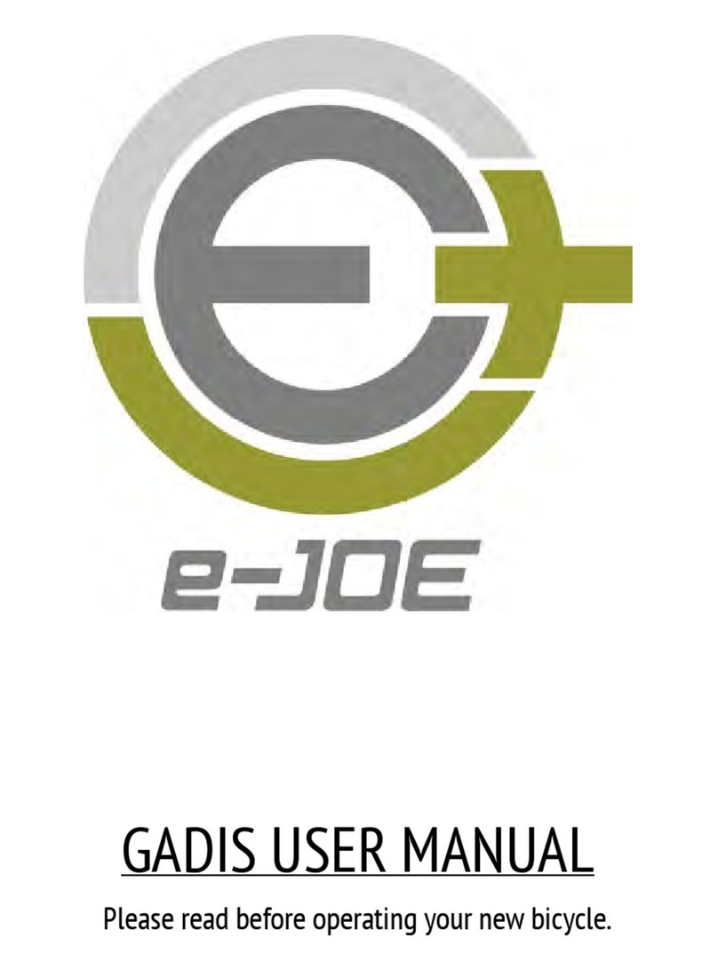 e-JOE Bicycle Gadis user manual