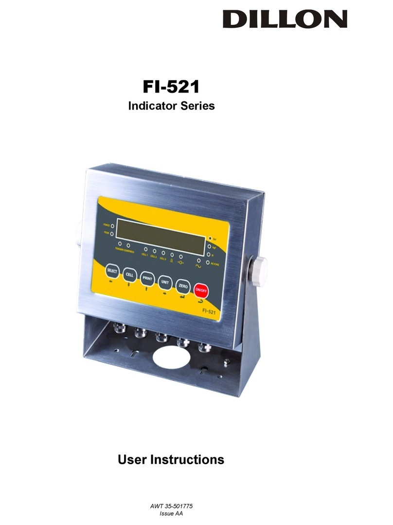 Dillon FI-521 Series User manual