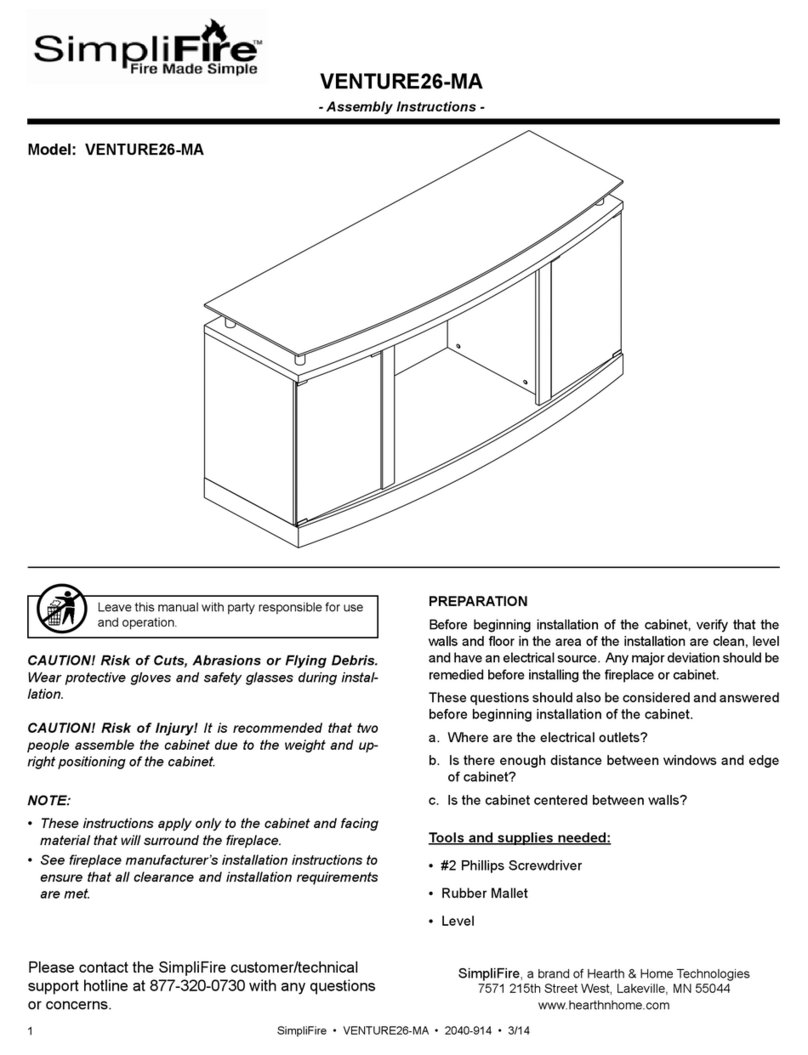 SimpliFire VENTURE26-MA User manual