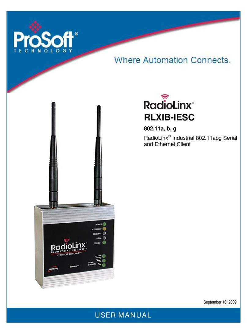 ProSoft RadioLinx RLXIB-IESC user manual