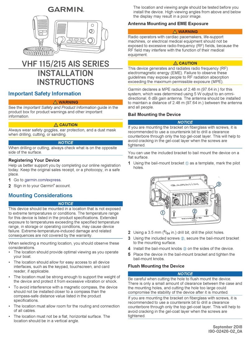 Garmin VHF 115 AIS Series Service manual
