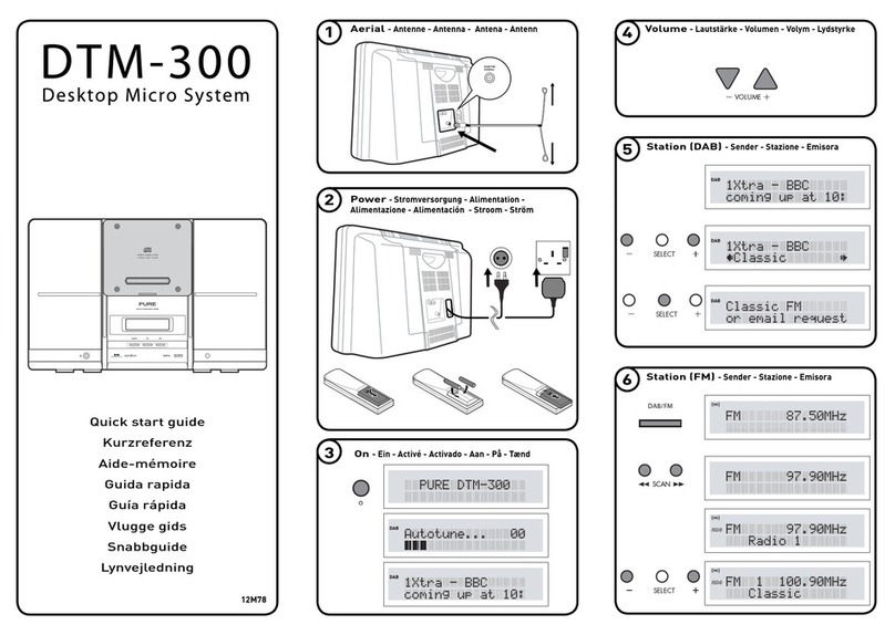 PURE DTM-300 quick start guide