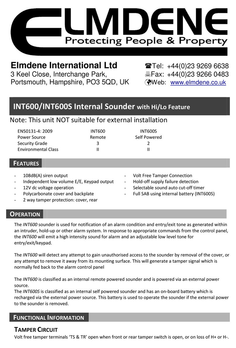 Elmdene INT600 manual