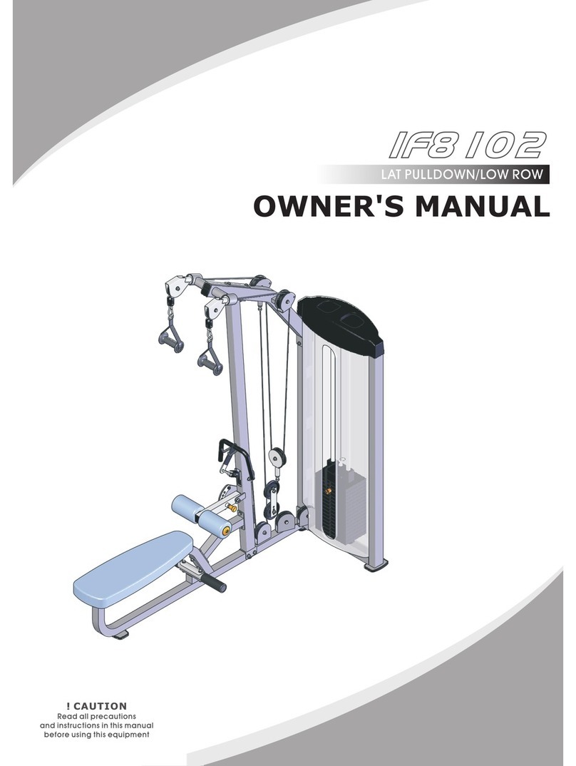 Aerofit IF8102 owner's manual