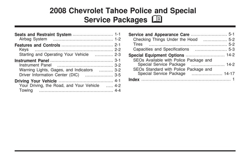 Chevrolet 2008 Tahoe User manual